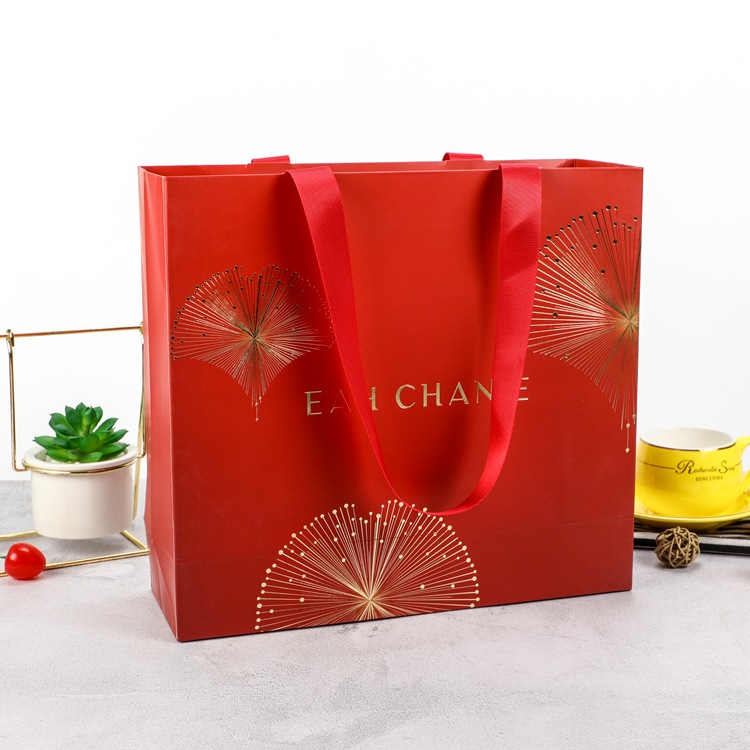 手提纸袋批发鞋子购物包装可印logo宣传礼品袋服装手提袋