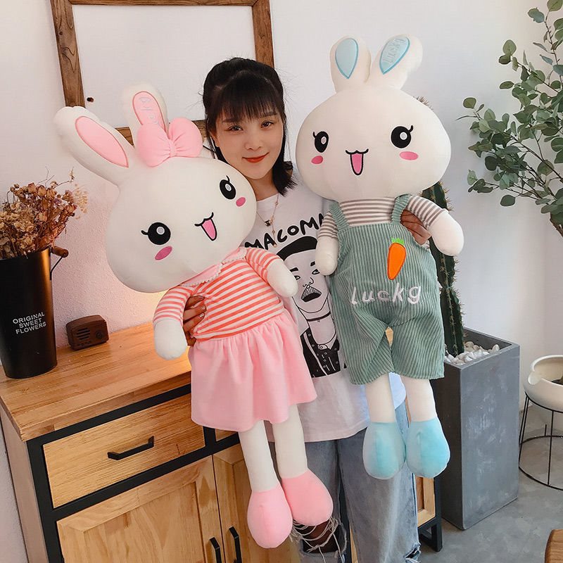 兔子毛绒玩具公仔玩偶床上抱枕小白兔布娃娃可爱女孩儿童生日礼物