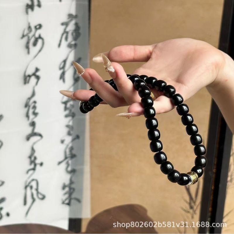 十年溏心老料黑金菩提手串双圈十二生肖男文玩佛珠念珠手链女礼物|undefined