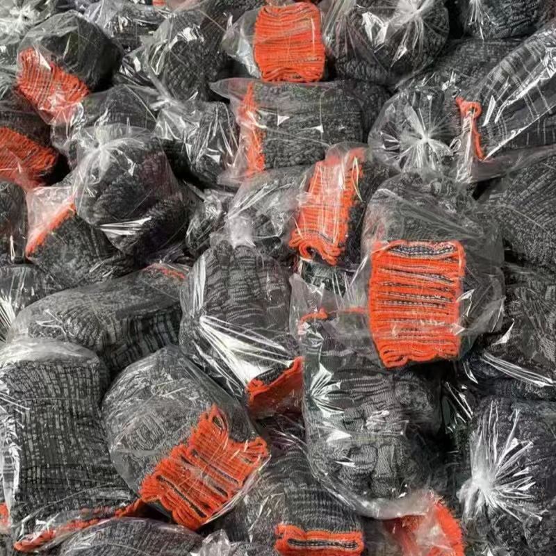 Thick Red Flower Cotton Yarn Worker Gloves