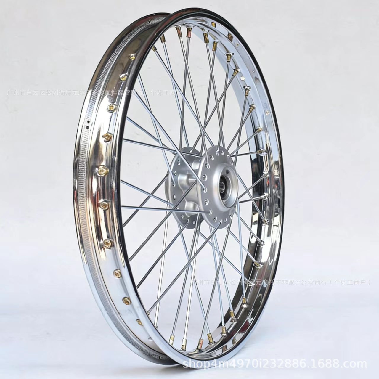 Motorcycle Wheel Hub Wy125-A Happy Men's Cg King 125 Front and Rear Steel Rim Assembly Retro Modified Wheel Assembly