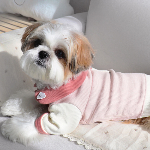 Autumn and winter bottoming shirt Teddy puppy clothes than panda Pomeranian Yorkshire terrier small puppy pet clothing