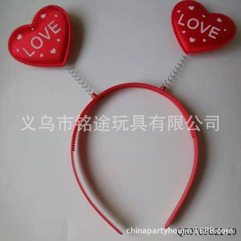 Calcetines de amor rojo amor diadema tocado joyería del día de San Valentín gafas del día de San Valentín calcetines del día de San Valentín medias del día de San Valentín