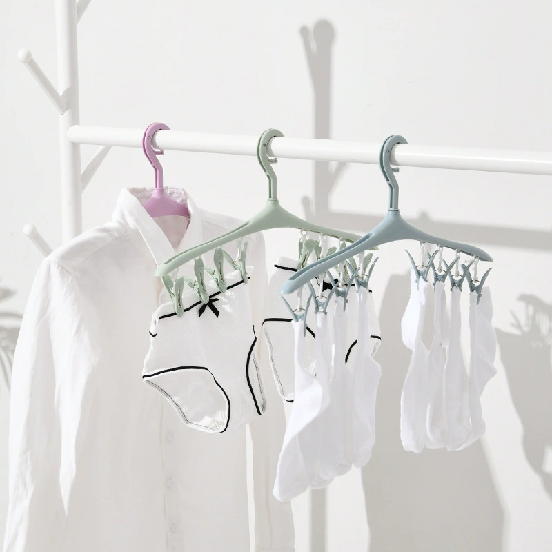 Бытовая Многофункциональная Пластиковая ветрозащитная сушилка портативная уличная дорожная вешалка для нижнего белья Сушилка для носков