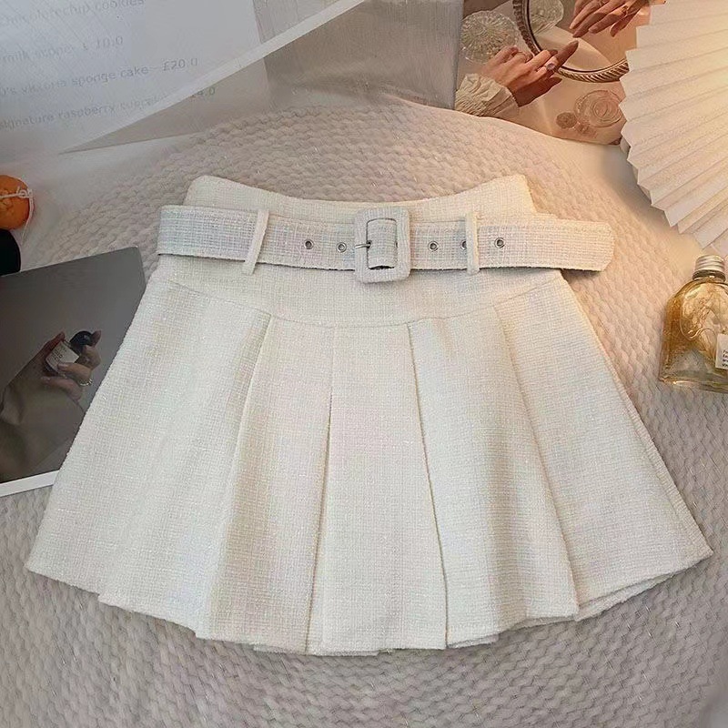 Women's Clothing pleated skirt women's autumn slim and versatile anti exposure high waist A line short skirt_voghion.com