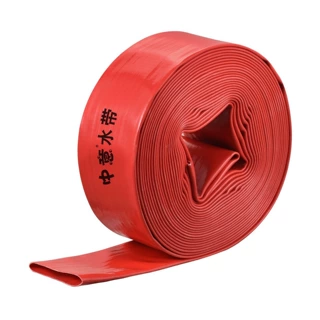 厂家直供加工定制农田灌溉水带红色耐磨耐压水带园林绿化涂塑水带