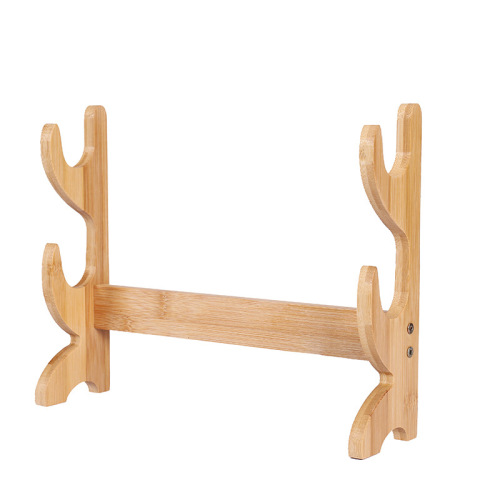 Solid wood, bamboo, Longquan sword handle sword stand home placement samurai sword rack sword rack flute and Xiao ruler stand weapon rack