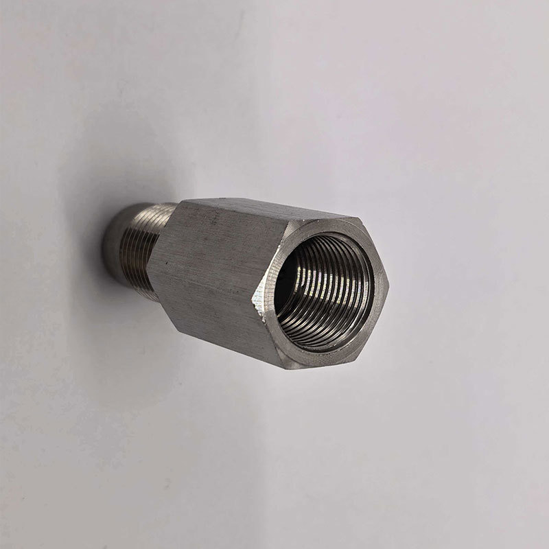 In-stock cross-border best-selling universal car modification accessories stainless steel sensor 180-degree extension connector M8*1.5