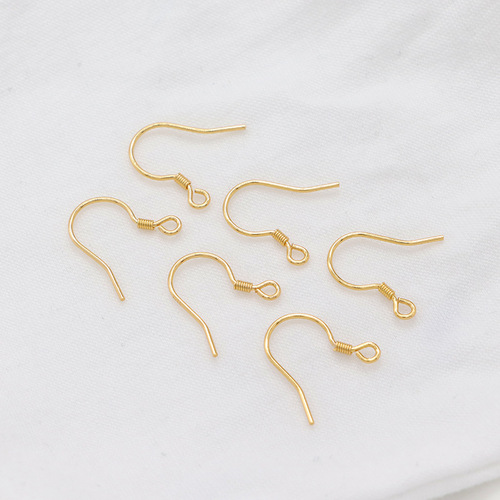 Zhongxing S925 silver simple earrings accessories ear hooks handmade earrings earrings semi-finished diy jewelry accessories wholesale