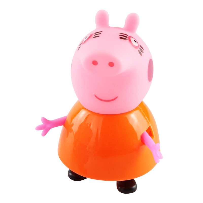 子供用ペッパピッグのおもちゃ、4人家族ごっこ遊びセット、ペッパピッグ人形フルセット、女の子用ドールハウス|undefined