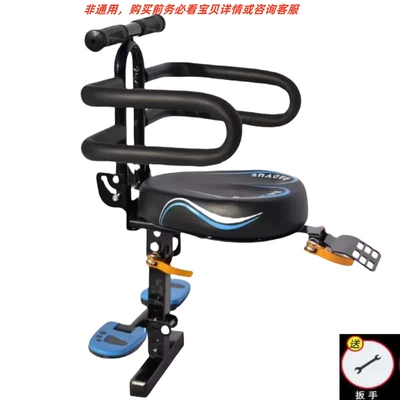 Electric car child seat: Scooters, Motorcycles, Electric Motorcycles - electric-motorcycle-blue-pattern-harley-single-seat-black-iron-folding-armrest-black-half-fence-blue-feet