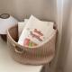 ins Style White Kraft Paper Bag Cartoon Bear Friend Thickeneded Gift Bag Socks Underwear Food Packaging Bag Storage