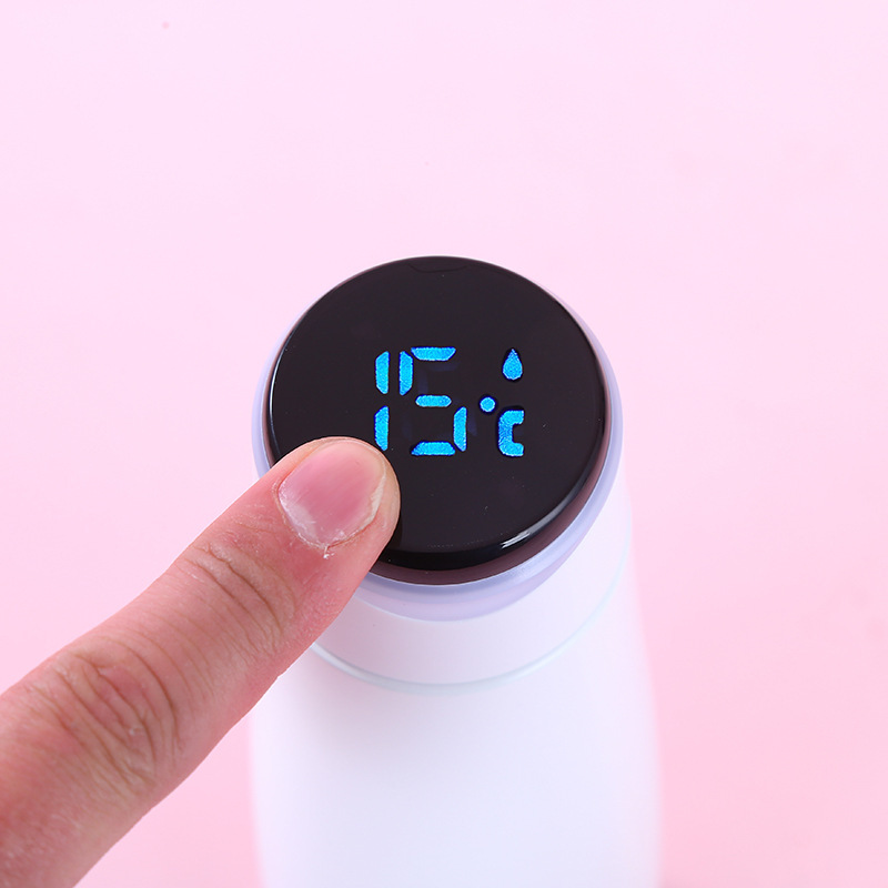 Smart Touch taza de medición de temperatura taza de vacío de acero inoxidable de doble capa taza de negocios avanzada taza de agua de tipo gota taza de regalo