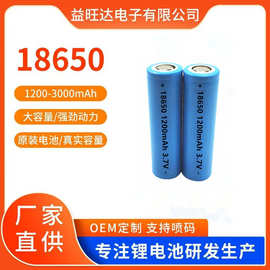18650锂电池1200-3000mAh暖手宝电风扇 玩具 指纹锁K歌宝电池3.7V