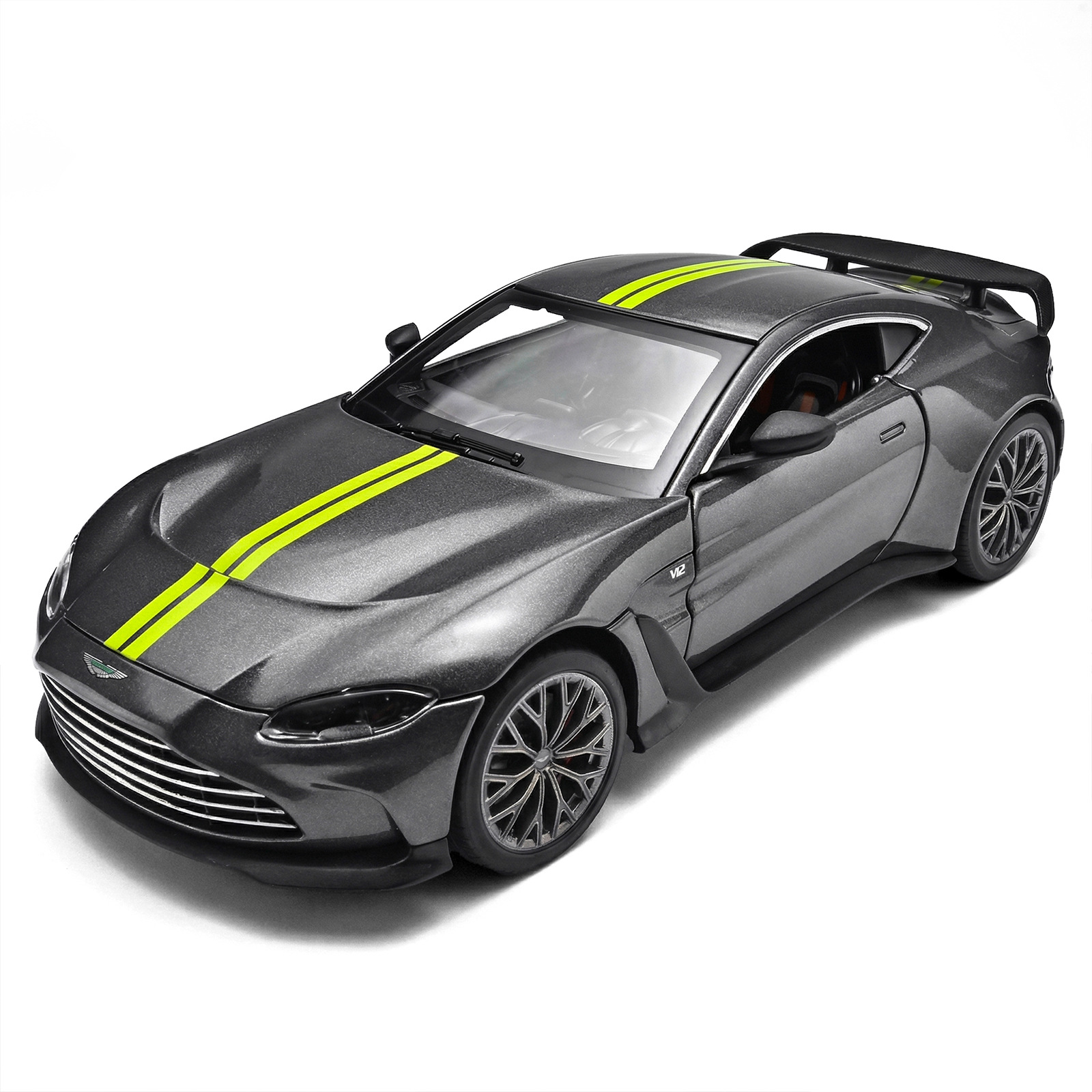 1: 24 Aston Martin V12 Coche de aleación imitación de inercia verdadera coleccionista adornos juguetes coche modelo de niño