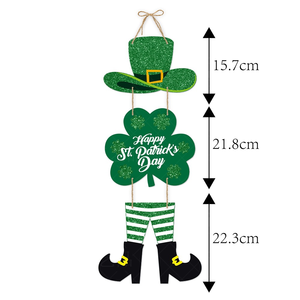 2024 Día de San Patricio fiesta decoración puerta colgante