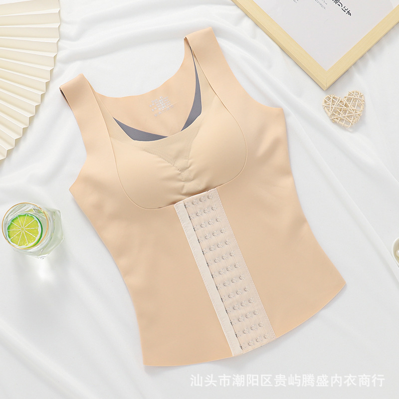 2022 Otoño e Invierno actualizado espalda corrección ropa interior cintura que forma la ropa 4 filas 13 botones actualizado Quantum ropa interior sin costuras