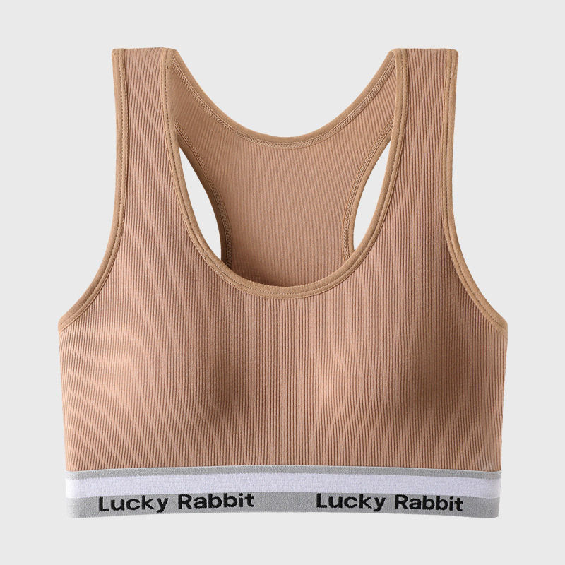 En FORMA DE I de belleza espalda ropa interior deportiva traje de algodón de las mujeres con almohadilla en el pecho sin anillo de acero push up yoga corriendo a prueba de golpes sujetador verano