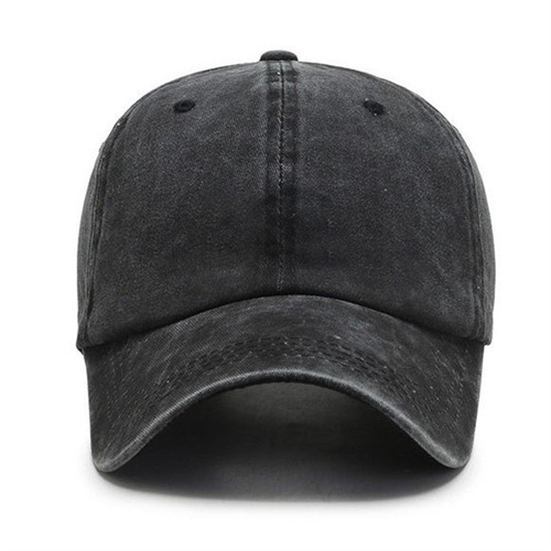  New Washed Cotton Solid Color Glossy Board Baseball Cap Women's and Men's Baseball Cap Casual Peaked Cap Korean Style Hat Distressed