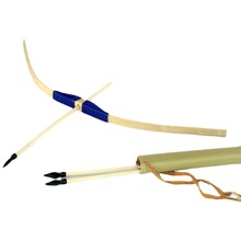 厂家直销竹质麻弓弩 儿童安全弓箭玩具景区地摊传统工艺射击器材