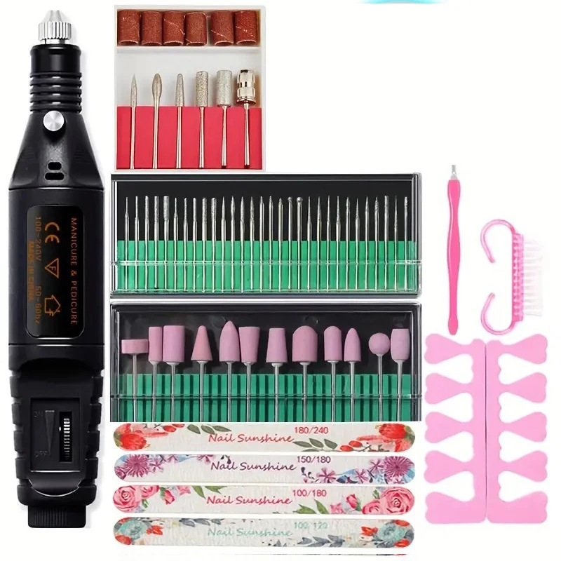 Lijadora de uñas portátil mini juego de herramientas de uñas eléctricas para quitar las uñas muertas Lijadora de uñas USB