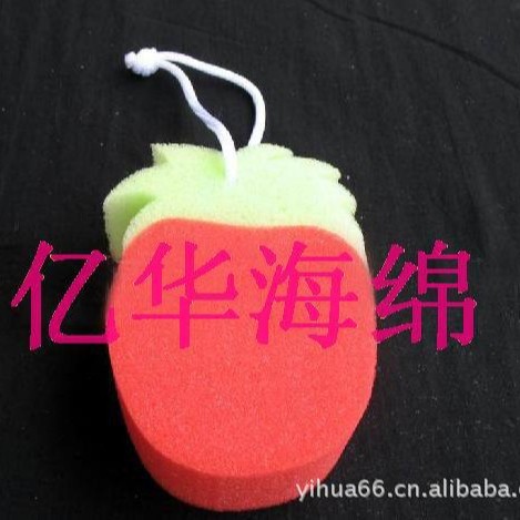 水果状海绵  多色海棉  挂绳沐浴海绵
