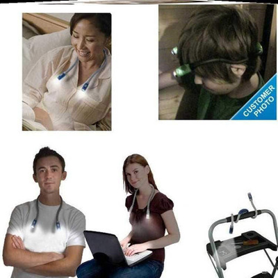 便携式led挂脖阅读灯 读书抱抱灯 户外夜跑脖子灯饰品灯小礼品灯|ms