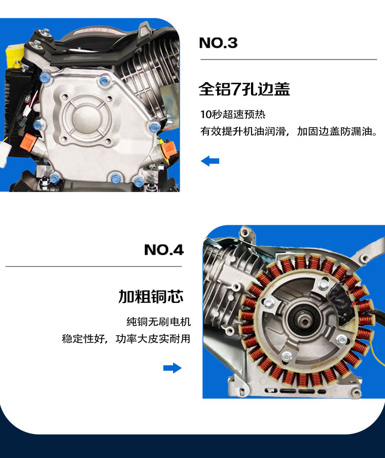 24V parking air conditioner generator with automatic start/stop and intelligent frequency conversion, 24-volt generator for trucks and vans, used for charging while parked