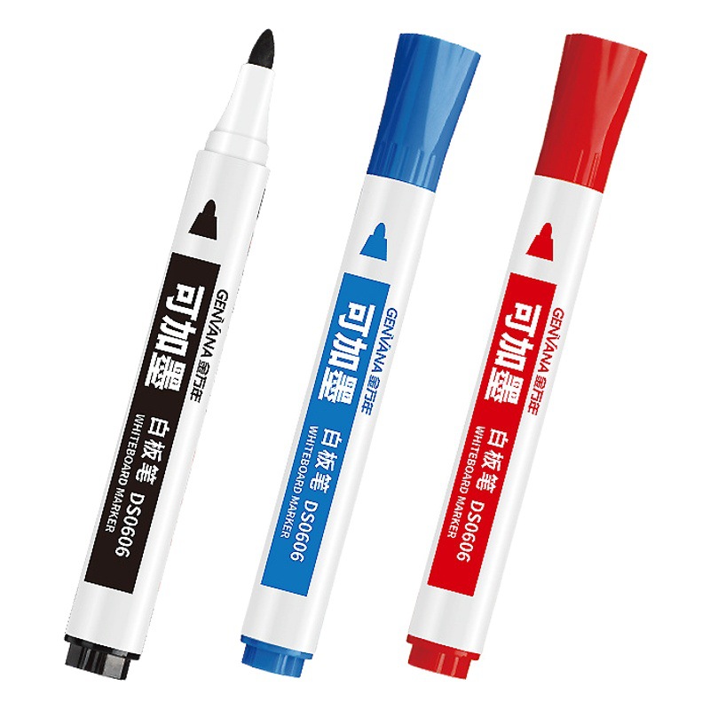 [Inkable] Jin Wannian Large Capacity Whiteboard Pen Erasable Water-based Brushboard Pen Meeting Teaching Office Marking Pen