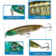 Floating Popper Fishing Lures 125mm 19g Hard Plastic Baits Fresh Water Bass Swimbait Tackle Gear