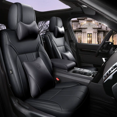 cover 5/7 seats can be ordered, Modelə uyğun (Original) oturacaq örtükləri - mysterious-black-deluxe-edition-5-seats-half-pack-of-ordinary-leather