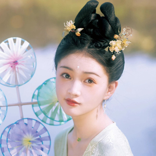 Good goods, ancient style alloy Hanfu tassel step shake daily hairpin ancient costume headgear tassel hairpin bun accessories 