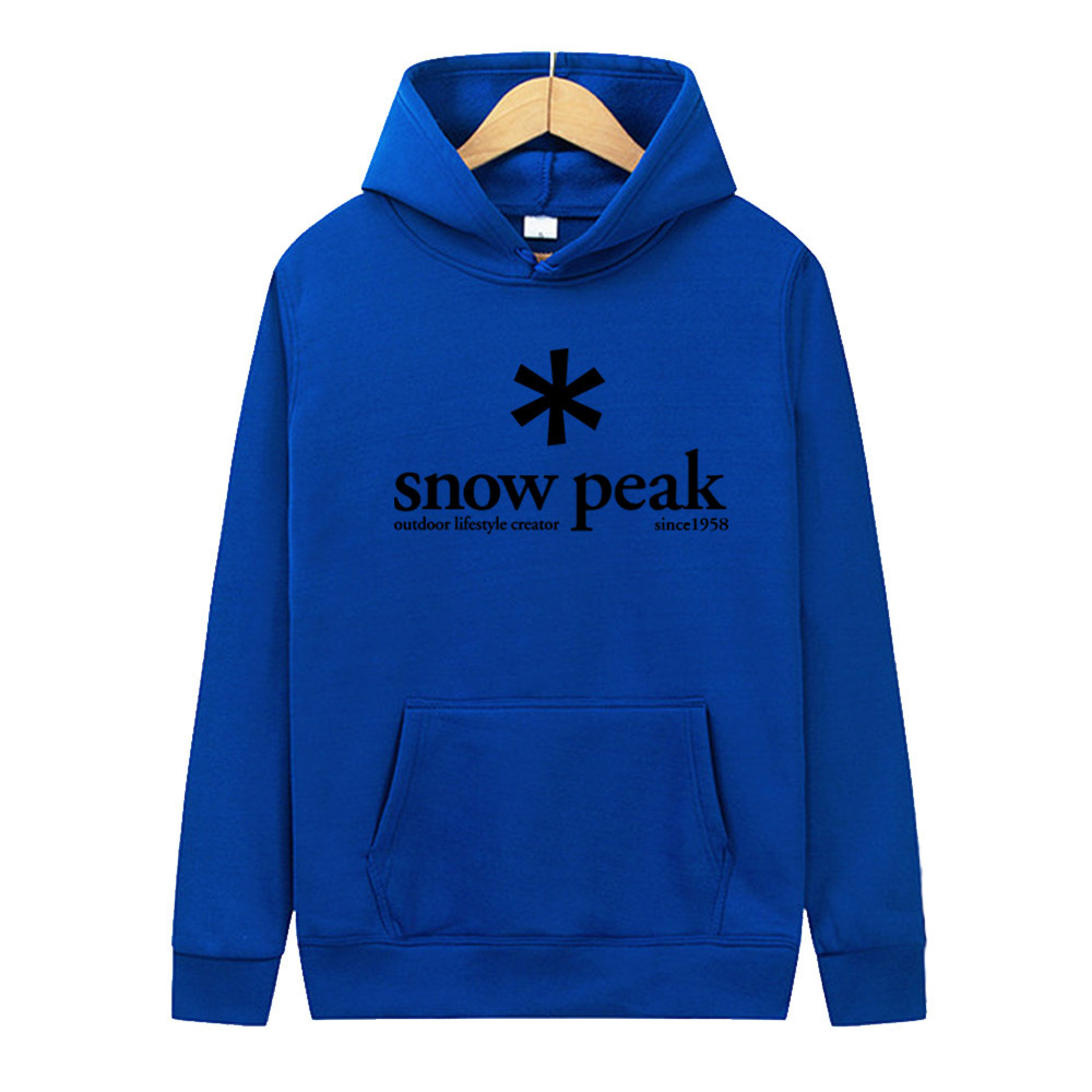 Snowflake pattern "snowpeak" carta print drawstring hooded