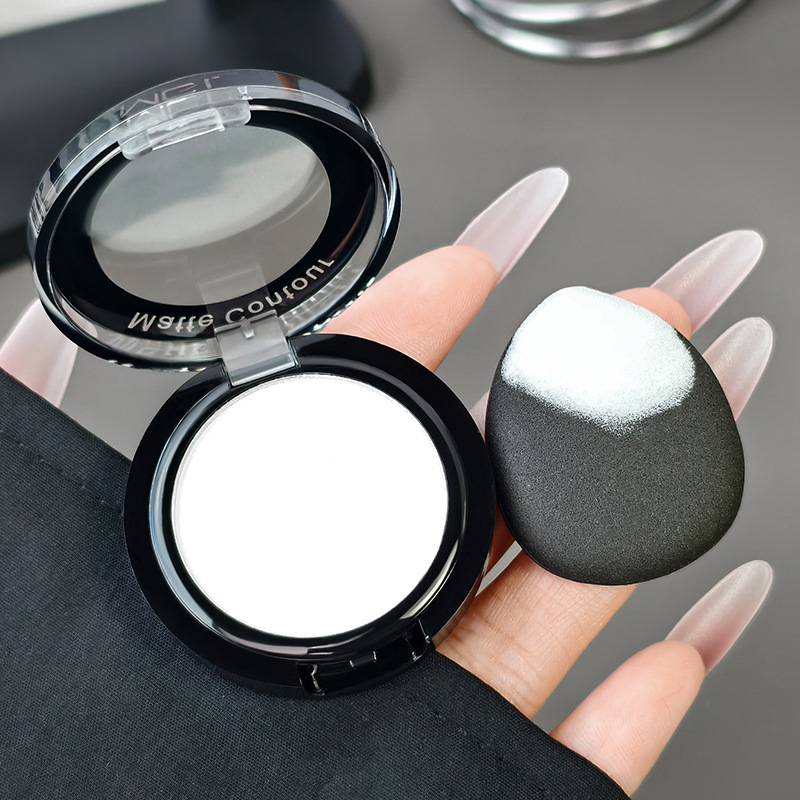 Mgl Monochrome Matte High-Gloss Eye Shadow to Brighten and Contour, Non-Flying Powder, Long-Lasting Color, Pure White Tear Trough Depression