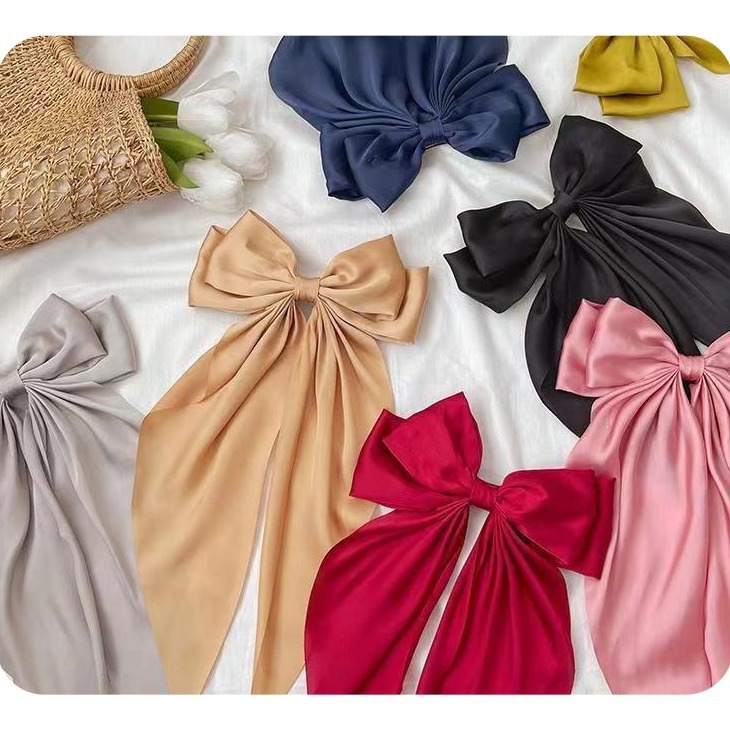 Clip para cabello elegante con lazo, grande, estilo retro image 1