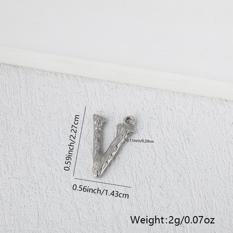 Cricai クロスボーダーホット販売ヨーロッパとアメリカのトレンディなステンレス鋼 26 文字ジュエリーペンダント diy ネックレスブレスレットアクセサリー|undefined