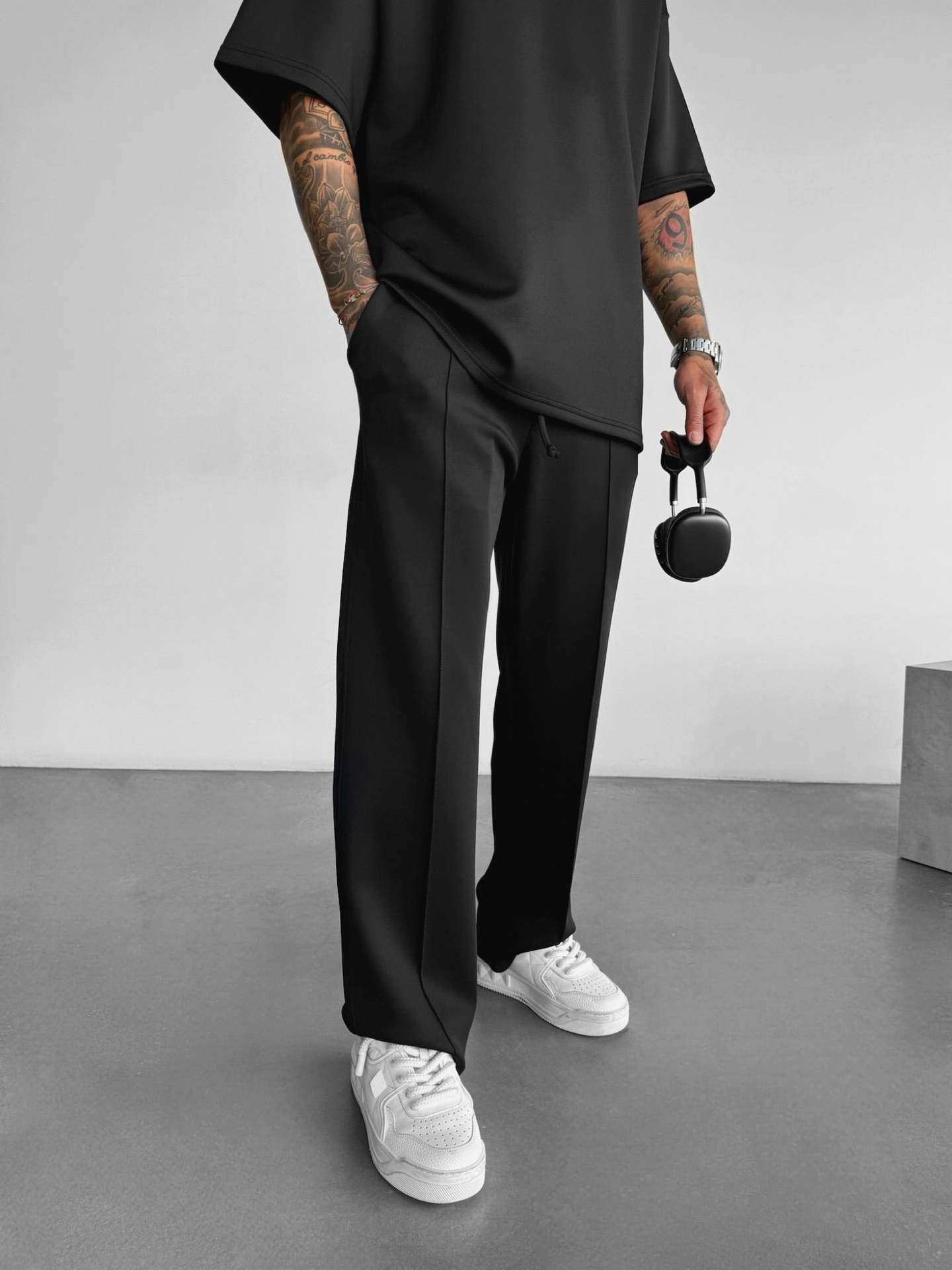 Men's Clothing new pants men's four seasons loose straight sports casual trousers suit long_voghion.com