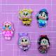 New Bright Face Crying Baby Cartoon Girl Resin Jewelry Accessories DIY Hairpin Hole Shoes Mobile Phone Case Accessories