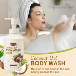 现货CoconutShowerGel留香保湿沐浴除螨滋润天然椰子沐浴露椰子香