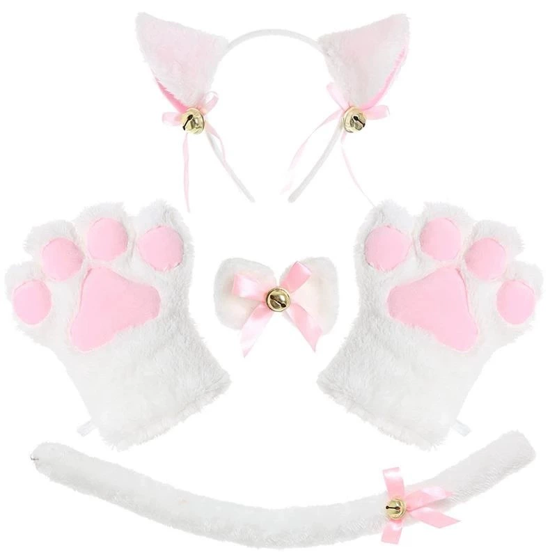 Милая повязка на голову, перчатки, аксессуар, украшения, косплей