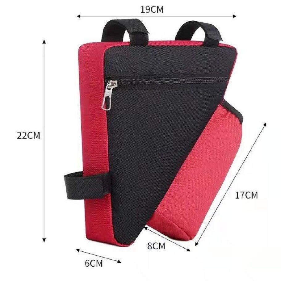 Outdoor cycling mountain bike storage bag bicycle triangle bag with water bottle pocket hanging bag convenient triangle hanging bag