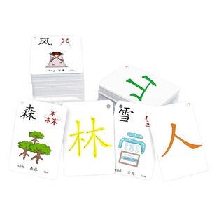 Baby picture literacy card early childhood education pictograph picture recognition card word card Learning card wholesale