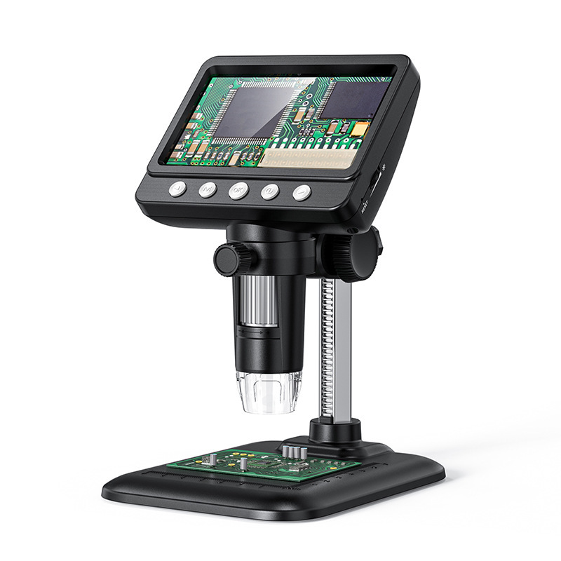 Microscopio digital Microscopio óptico 4,3 pulgadas HD pantalla grande 1000 veces 200w píxeles HD