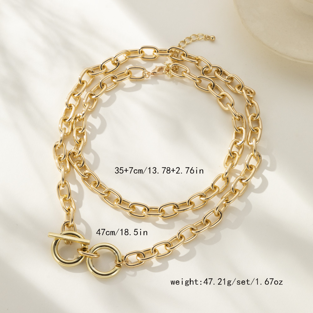 16g Weight Bracelets, Necklace Classification 1 Piece Quantity Street Occasion Alloy Material Geometric Pattern Unisex Gender Plating Design Streetwear Style Streetwear Geometric Alloy Plating Unisex Bracelets Necklace 1