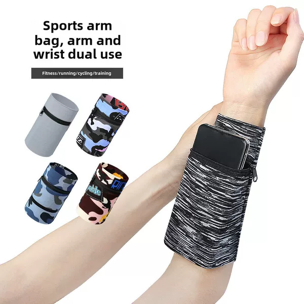 Running Phone Arm Bag for Men and Women, Fitness Wrist Bag, Outdoor Sports Arm Pouch, Breathable Wristband Bag, Arm Style