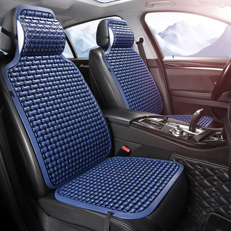 Pikache Summer Car Cooling Seat Cushion Truck Taxi Forklift Excavator PU Leather (Cool pad) - flat-single-seat