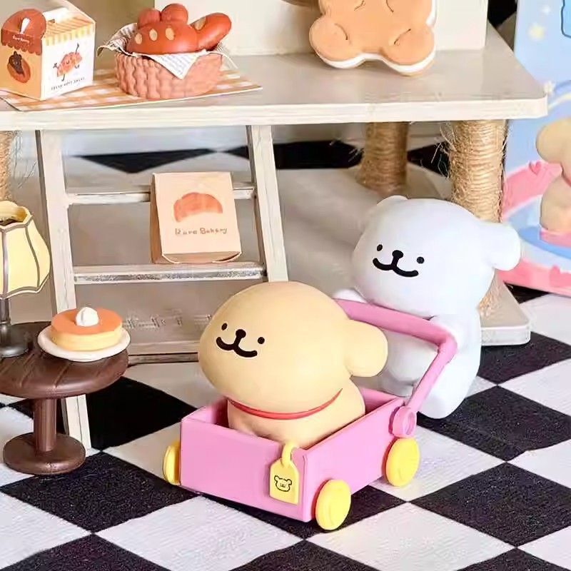 Line Puppy Happy Blind Box トレンディなフィギュア周辺人形かわいいデスクトップ装飾品誕生日ギフト|undefined