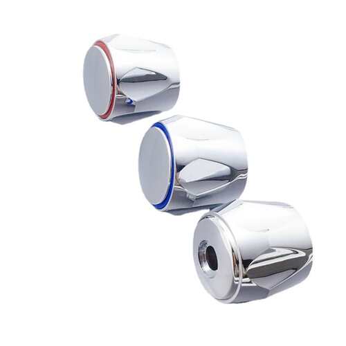 Taoyuan Plumbing Accessories Plastic Diamond Handwheel Handwheel Faucet Handle Handwheel Red and Blue Circles