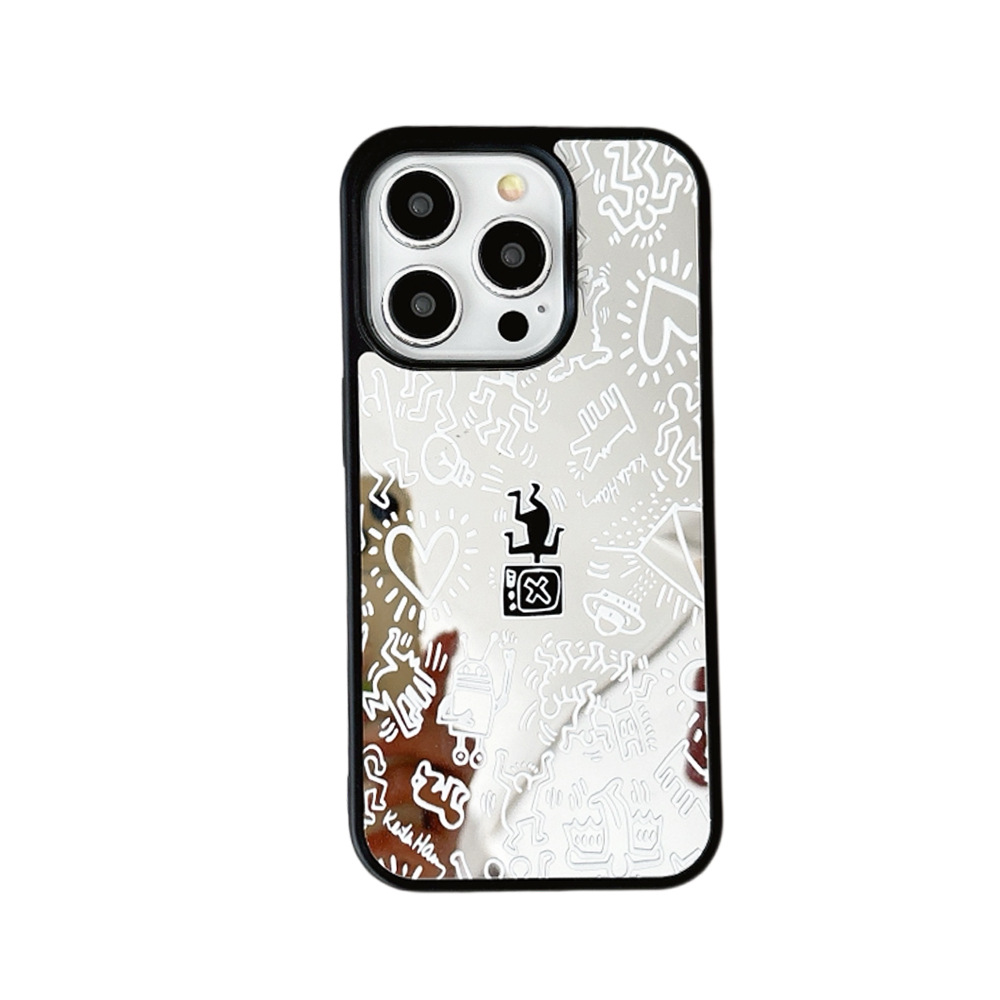 블랙 프레임 미러 마그네틱 [그래피티 피규어]