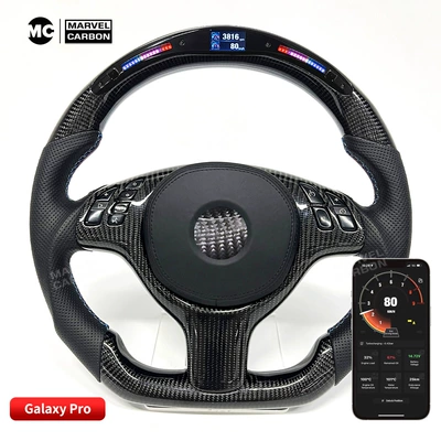 Suitable for Bmw E46 M3 Competitive Track Led Carbon Fiber Steering Wheel Mobile App Performance